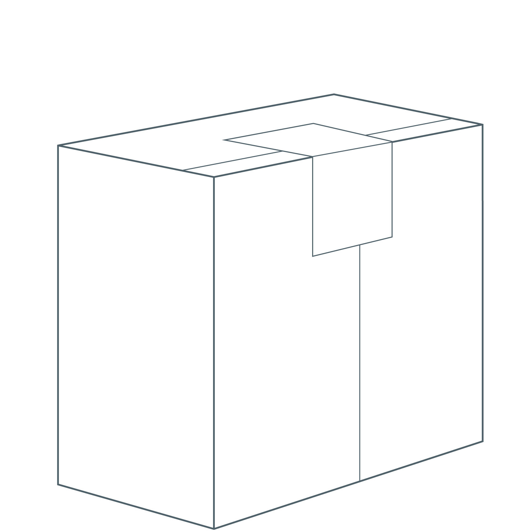 Block Bottom Bag Folded Top