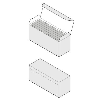 Stuck-in closure box